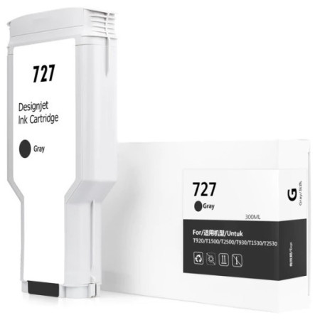 HP 727 Gray (F9J80A) — Cartus compatibil