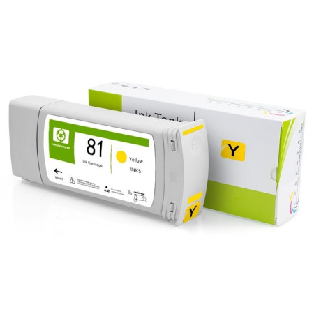 HP 81 Yellow (C4933A) — Cartus compatibil