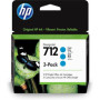 HP 712 Cyan (3ED77A) — Cartus de cerneala
