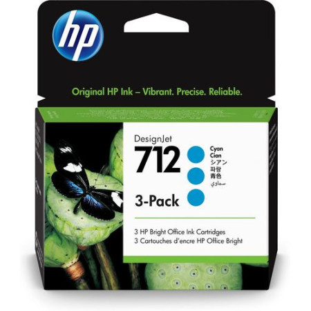 HP 712 Cyan (3ED77A) — Cartus de cerneala