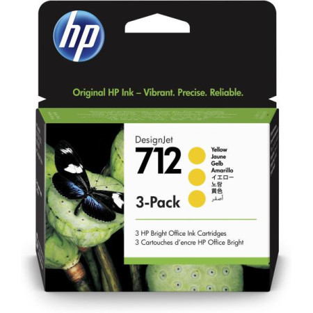 HP 712 Yellow (3ED79A) — Cartus de cerneala