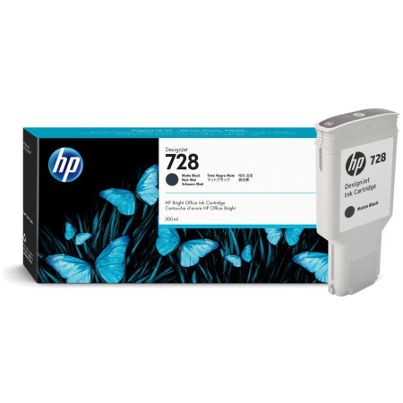 HP 728 Matte Black (F9J68A) — Cartus de cerneala