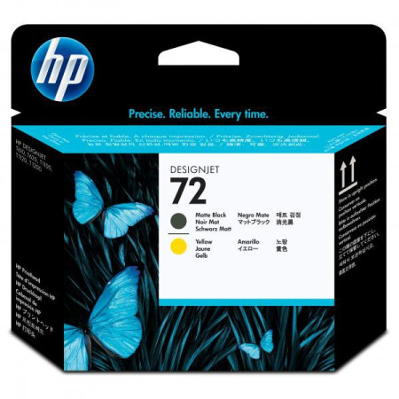 HP 72 Matte Black & Yellow (C9384A) — Cap de printare