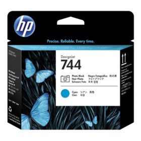 HP 744 Photo Black & Cyan (F9J86A) — Cap de printare