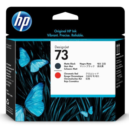 HP 73 Matte Black & Chromatic Red (CD949A) — Cap de printare