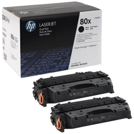 HP 80X Black Dual Pack (CF280XD) — Cartus de toner
