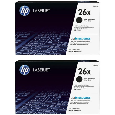 HP 26X Black Dual Pack (CF226XD) — Cartus de toner