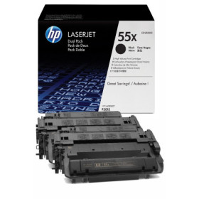 HP 55X Black Dual Pack (CE255XD) — Cartus de toner