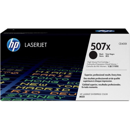 HP 507X Black (CE400X) — Cartus de toner