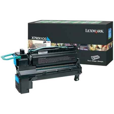 Lexmark X792X1CG Cyan Return Program — Cartus de toner