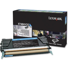 Lexmark X748H1CG Cyan Return Program — Cartus de toner