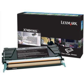 Lexmark X746H1KG Black Return Program — Cartus de toner