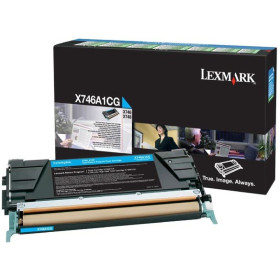 Lexmark X746A1CG Cyan Return Program — Cartus de toner