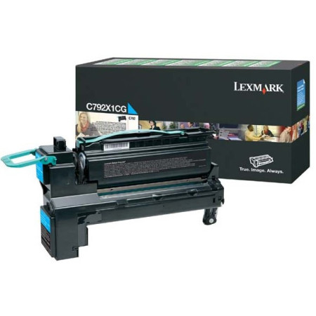 Lexmark C792X1CG Cyan Return Program — Cartus de toner