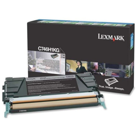Lexmark C746H1KG Black Return Program — Cartus de toner
