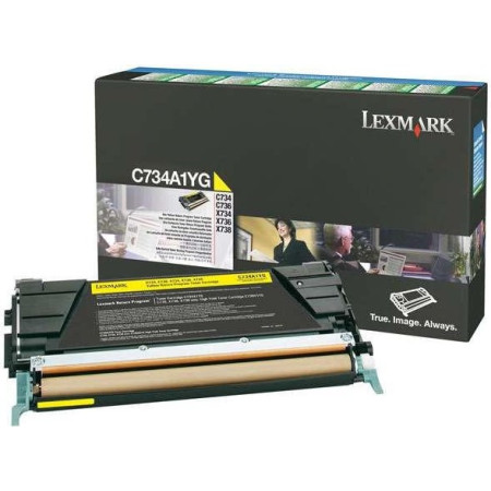 Lexmark C734A1YG Yellow Return Program — Cartus de toner