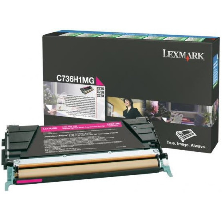Lexmark C736H1MG Magenta Return Program — Cartus de toner