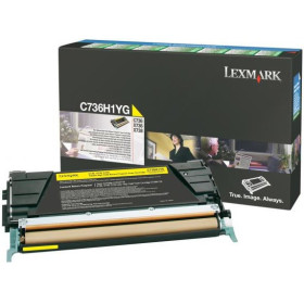 Lexmark C736H1YG Yellow Return Program — Cartus de toner