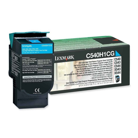 Lexmark C540H1CG Cyan Return Program — Cartus de toner