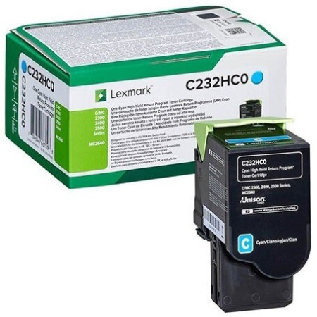 Lexmark C232HC0 Cyan Return Program — Cartus de toner