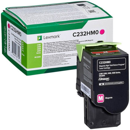 Lexmark C232HM0 Magenta Return Program — Cartus de toner