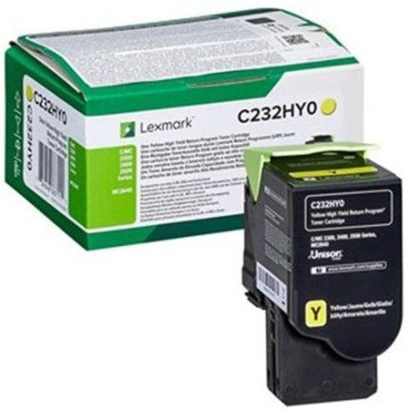 Lexmark C232HY0 Yellow Return Program — Cartus de toner