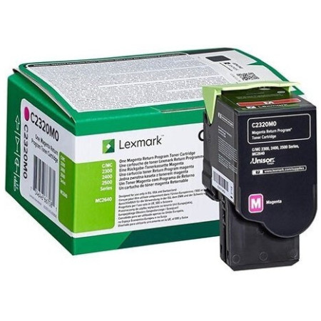 Lexmark C2320M0 Magenta Return Program — Cartus de toner