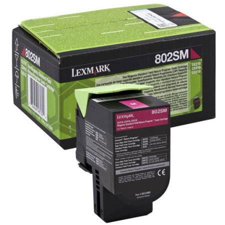 Lexmark 802SM (80C2SM0) Magenta Return Program — Cartus de