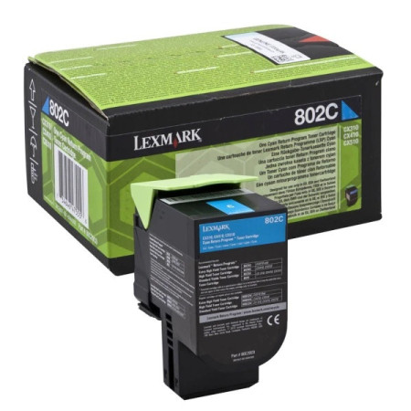 Lexmark 802CE (80C20CE) Cyan Corporate — Cartus de toner