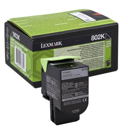 Lexmark 802KE (80C20KE) Black Corporate — Cartus de toner