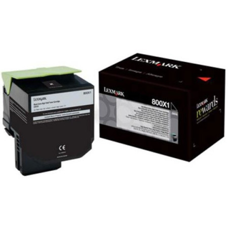 Lexmark 800X1 (80C0X10) Black — Cartus de toner