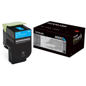 Lexmark 800X2 (80C0X20) Cyan — Cartus de toner
