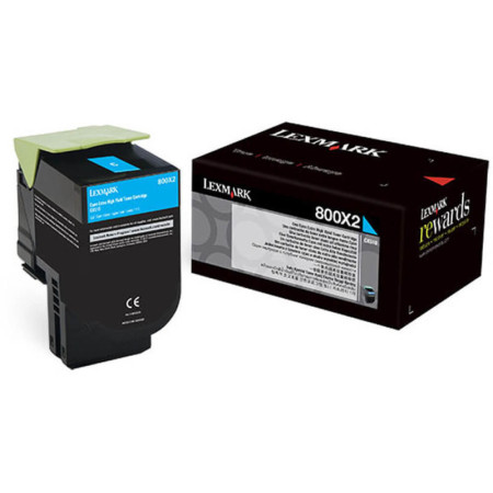 Lexmark 800X2 (80C0X20) Cyan — Cartus de toner