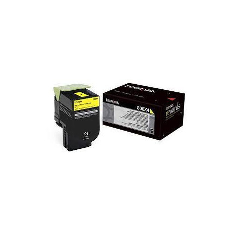 Lexmark 800X4 (80C0X40) Yellow — Cartus de toner