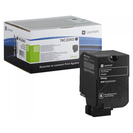 Lexmark 74C20K0 Black Return Program — Cartus de toner