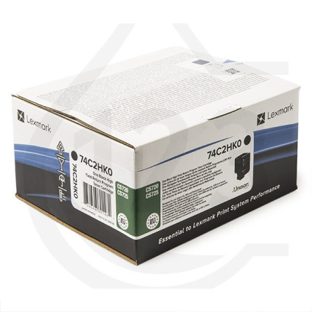 Lexmark 74C2HKE Black Corporate — Cartus de toner