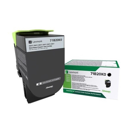 Lexmark 71B20K0 Black Return Program — Cartus de toner