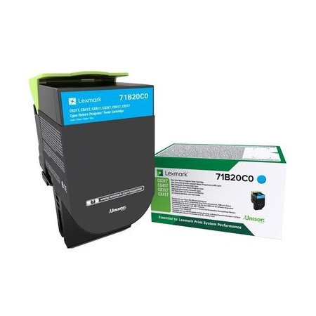 Lexmark 71B20C0 Cyan Return Program — Cartus de toner