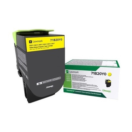 Lexmark 71B20Y0 Yellow Return Program — Cartus de toner