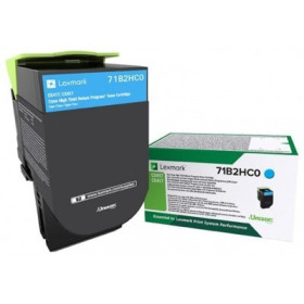 Lexmark 71B2HC0 Cyan Return Program — Cartus de toner