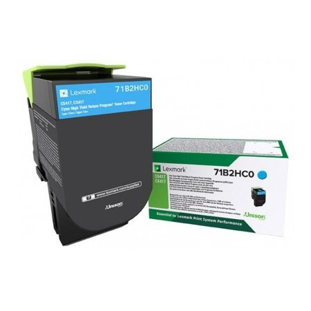 Lexmark 71B2HC0 Cyan Return Program — Cartus de toner