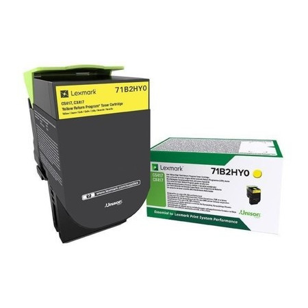 Lexmark 71B2HY0 Yellow Return Program — Cartus de toner