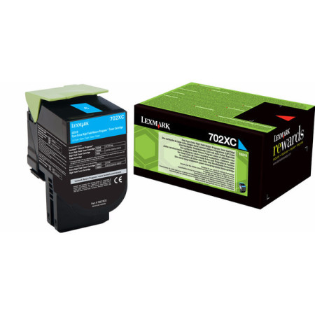 Lexmark 702XCE (70C2XCE) Cyan Corporate — Cartus de toner