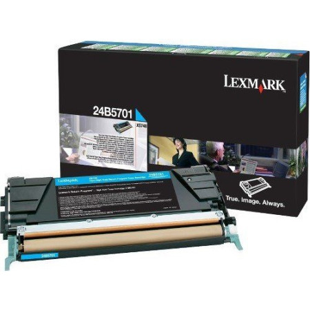 Lexmark 24B5701 Cyan — Cartus de toner