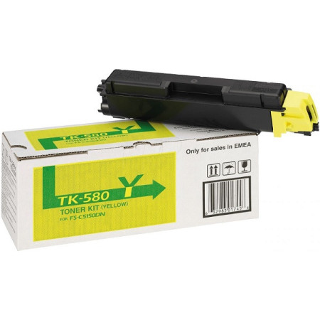 Kyocera TK-580Y Yellow (TK580Y, 1T02KTANL0) — Cartus de
