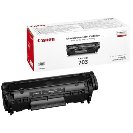 Canon 703 Black (7616A005, CRG-703, CRG703) — Cartus de
