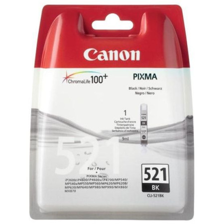Canon CLI-521BK Black (2933B001, CLI521BK) — Cartus de