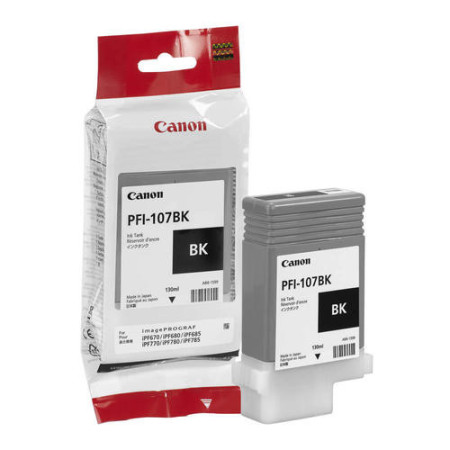 Canon PFI-107BK Black (6705B001, PFI107BK) — Cartus de