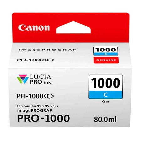 Canon PFI-1000C Cyan (0547C001, PFI1000C) — Cartus de