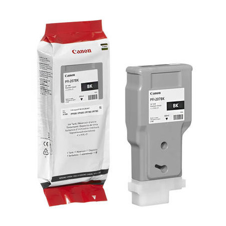 Canon PFI-207BK Black (8789B001, PFI207BK) — Cartus de